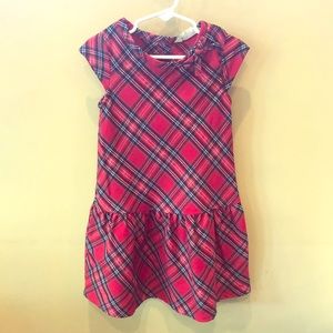 Red plaid dress